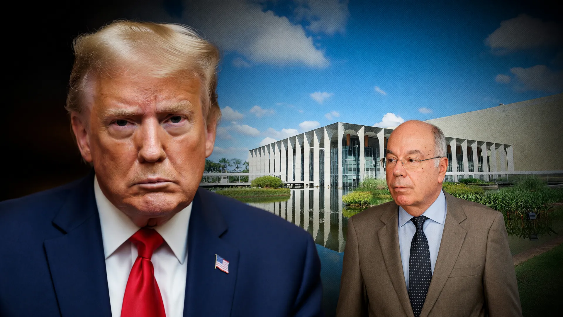 Donald Trump em confronto diplomático com o Itamaraty pelo tarifaço dos EUA na OMC contra o Brasil