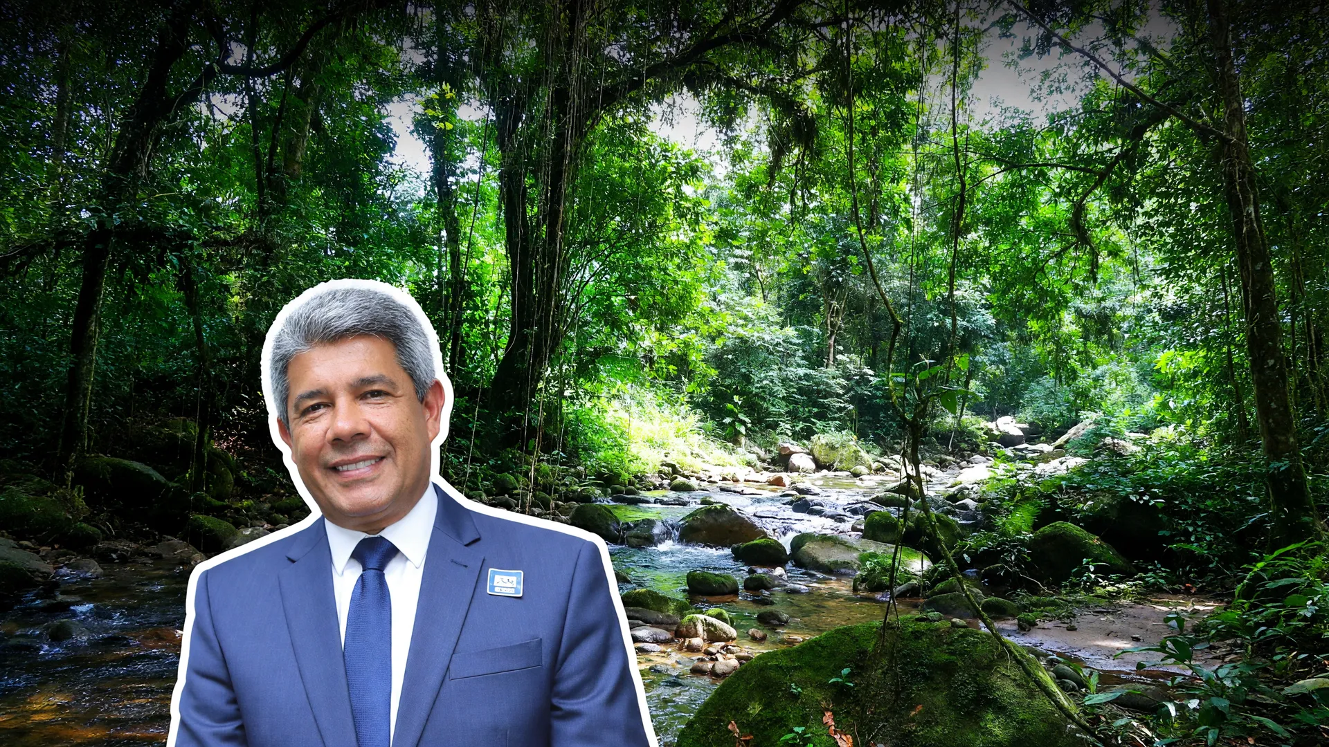 Governador Jerônimo Rodrigues e Mata Atlântica simbolizando criação de área protegida Serra da Chapadinha
