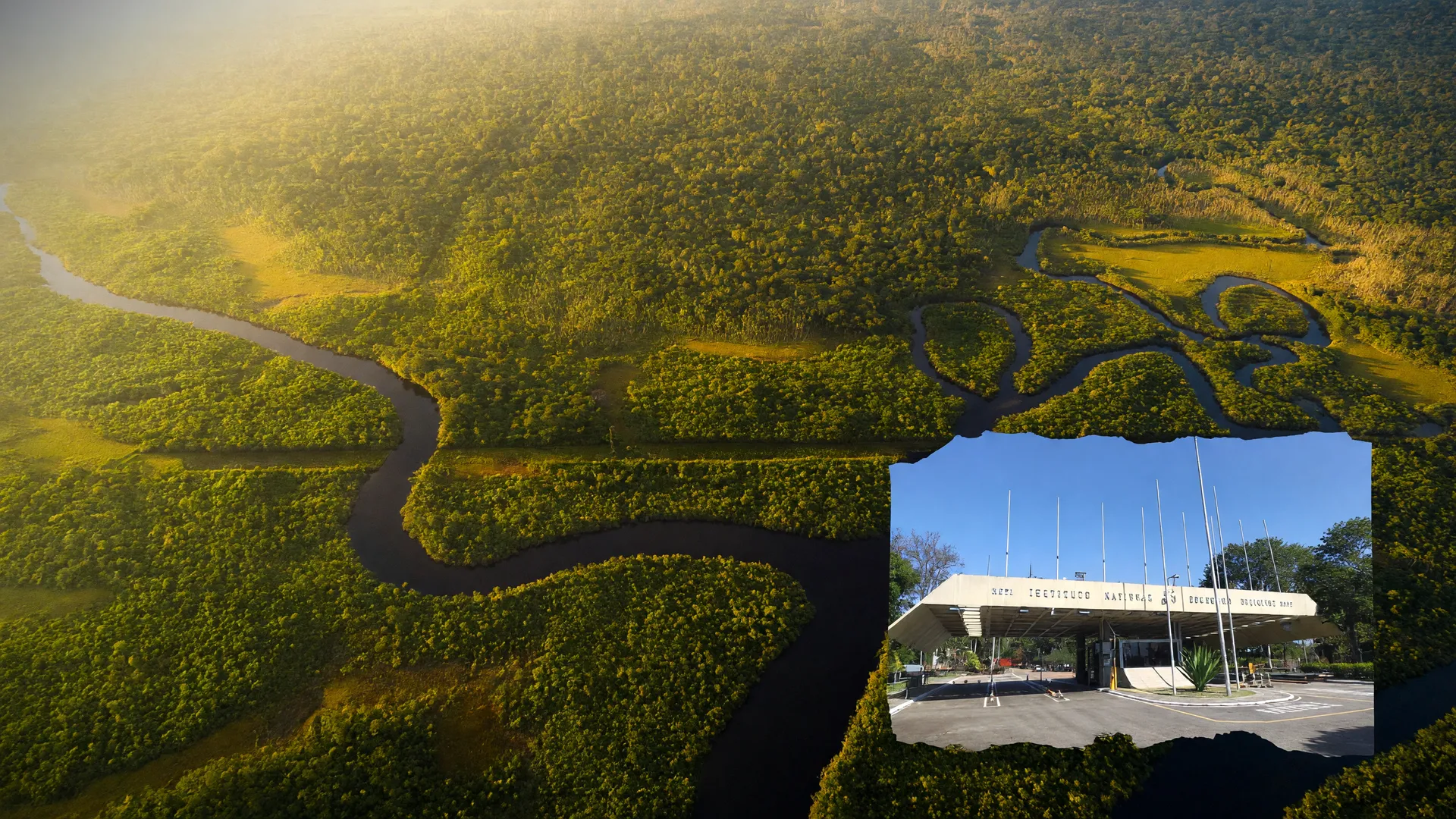 Vista aérea da Amazônia ilustra dados do Inpe sobre desmatamento na Amazônia governo Lula