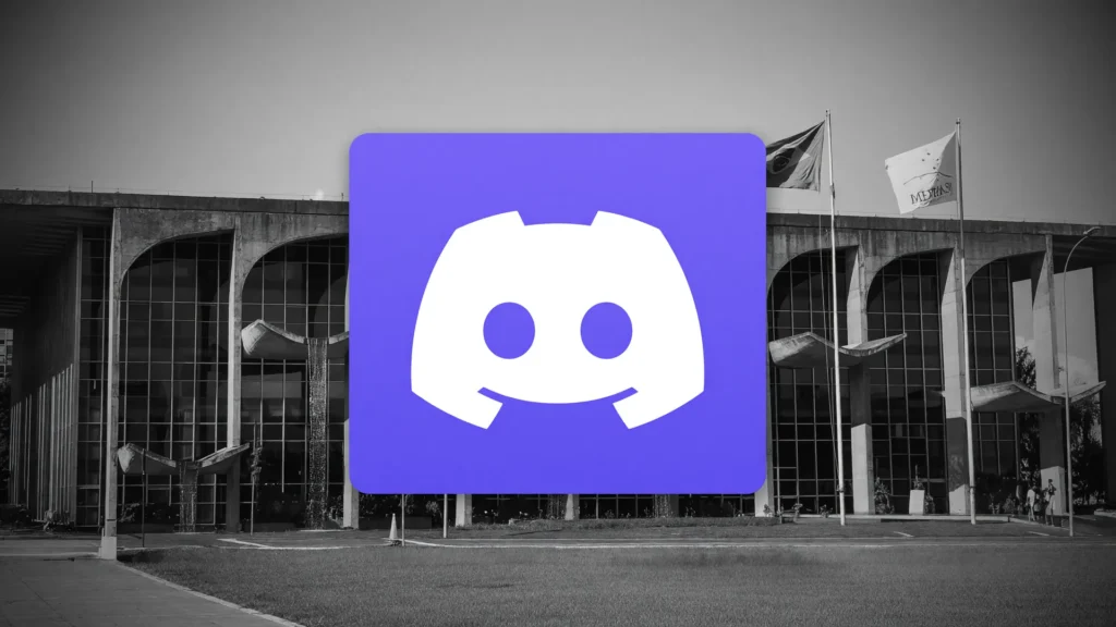 Logo do Discord e Palácio da Justiça simbolizando o prazo para proposta ao governo sobre proteção infantil