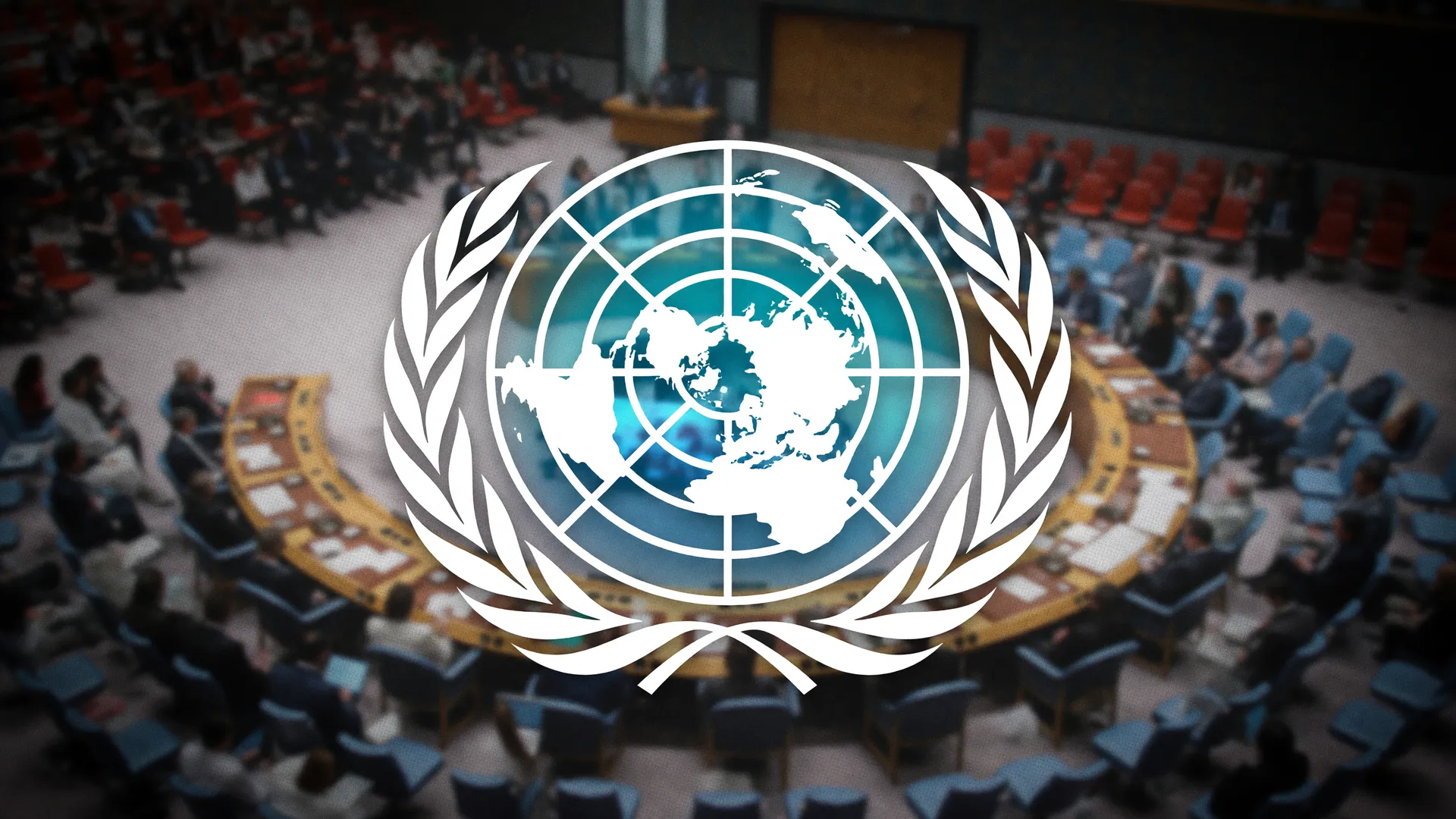 Globo da ONU com oceanos destacados representa resolução urgente contra a elevação do nível do mar