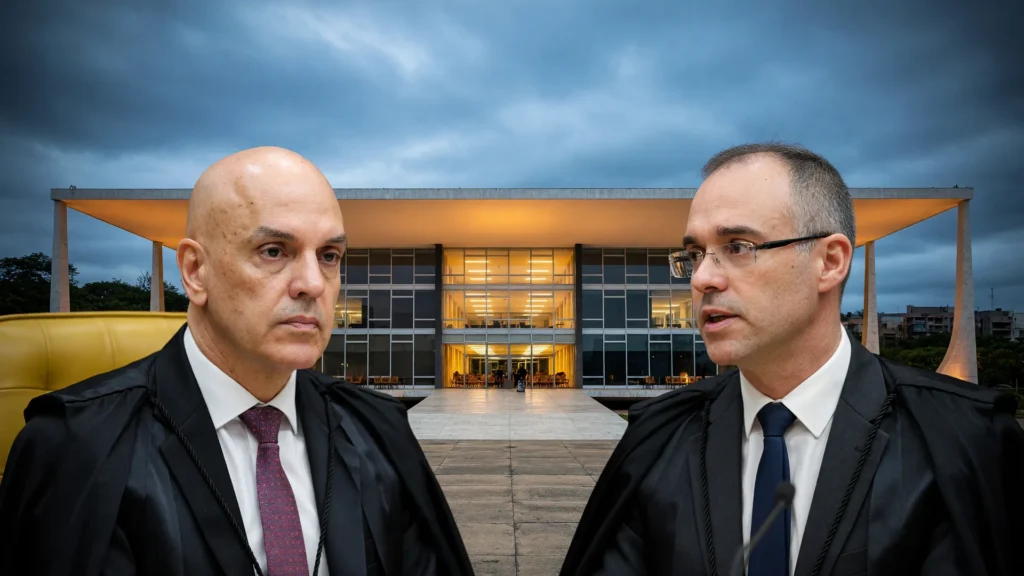 Alexandre de Moraes e André Mendonça em confronto institucional no STF — investigação contra André Mendonça