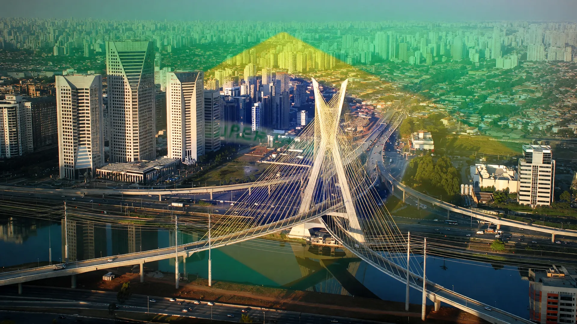 Skyline de São Paulo ao amanhecer simboliza a dependência do patrocínio de bets nos clubes de futebol