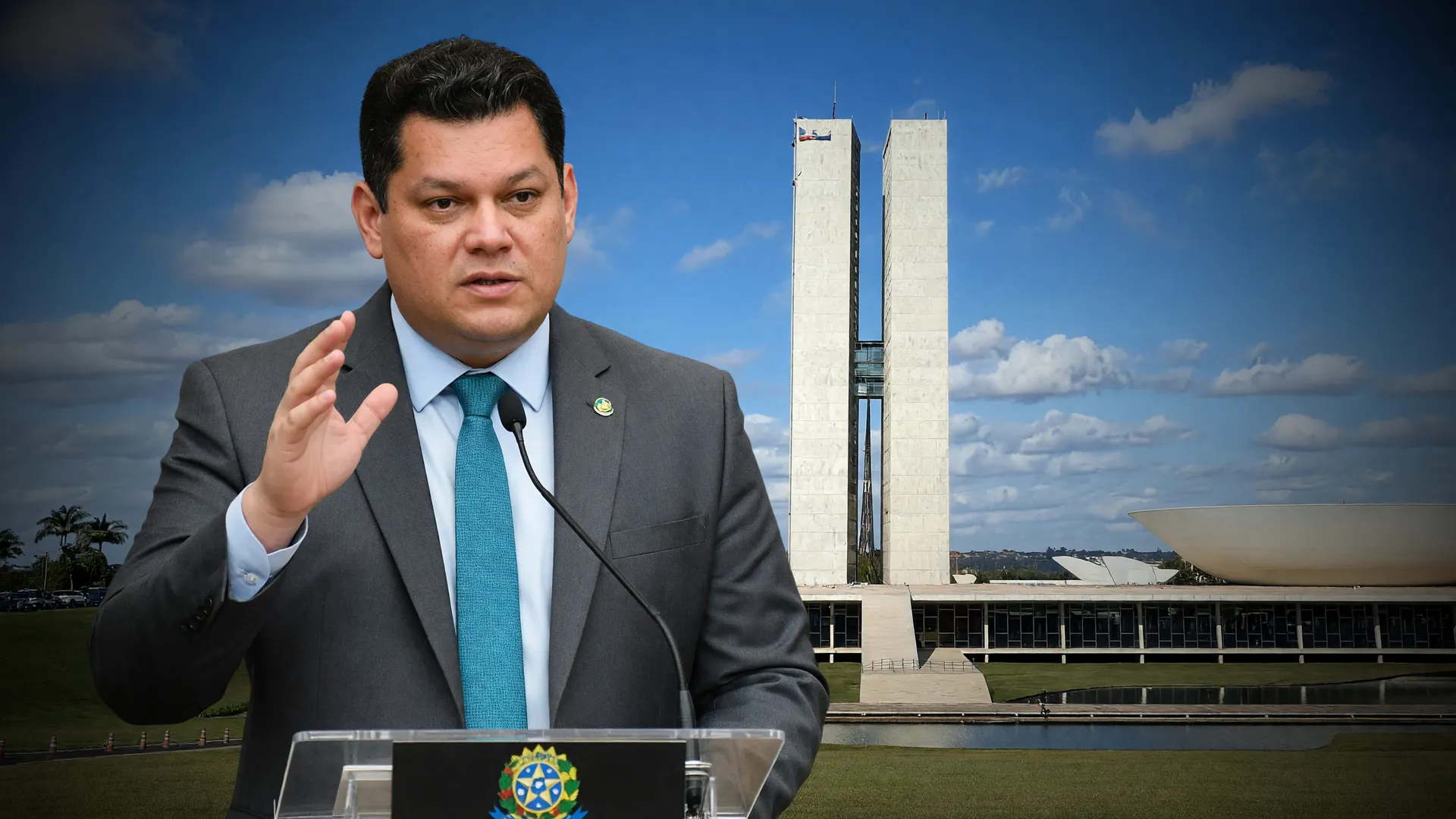 Davi Alcolumbre discursa no Senado durante votação da PEC da Segurança no Senado Federal