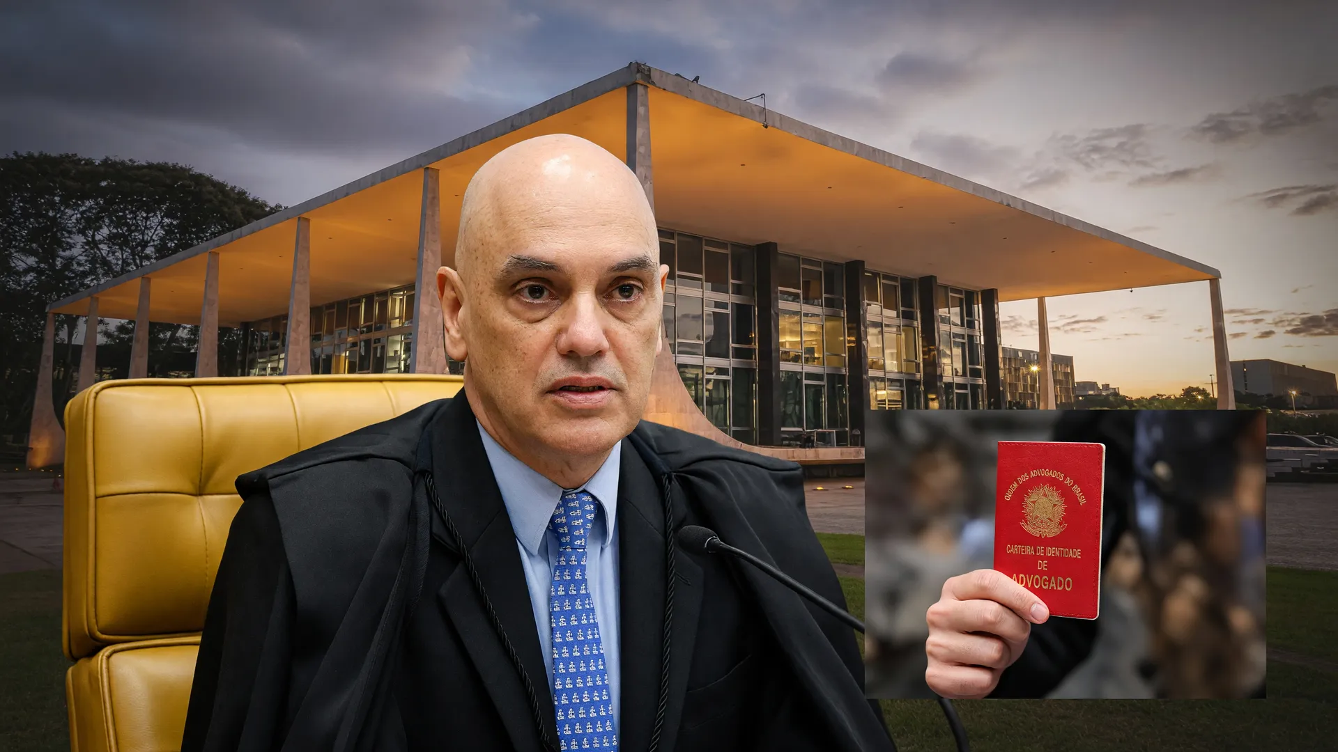 Moraes no STF após identificar comando oculto de IA escondido em petição do 8 de janeiro