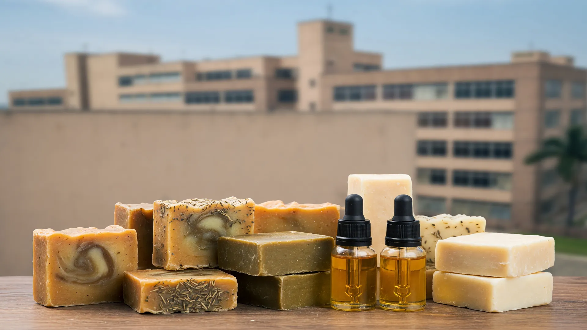 Produtos artesanais e sede da Anvisa ilustram liberação de cosméticos artesanais sem registro