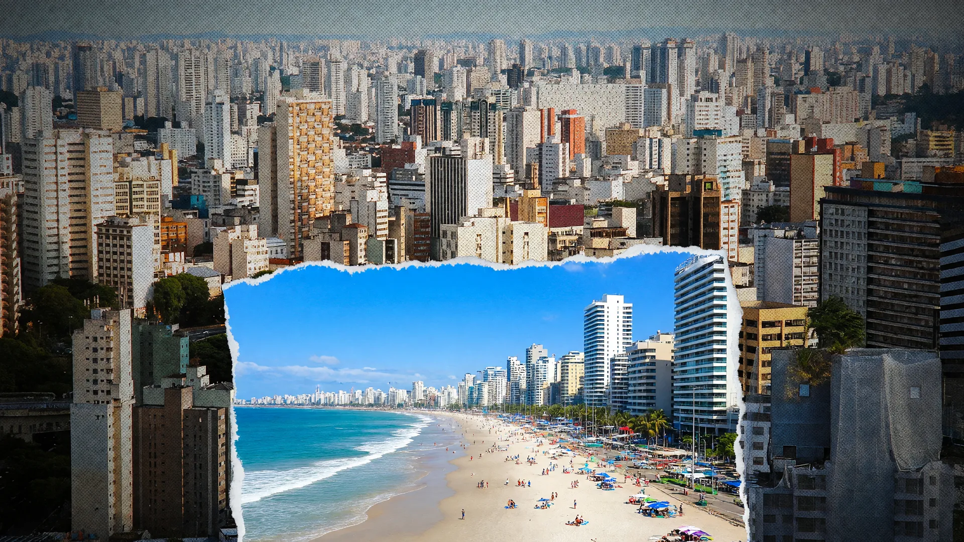 Skyline de São Paulo e orla de Fortaleza simbolizam o desconto juros dívidas ICMS liberado pelo Confaz aos Estados