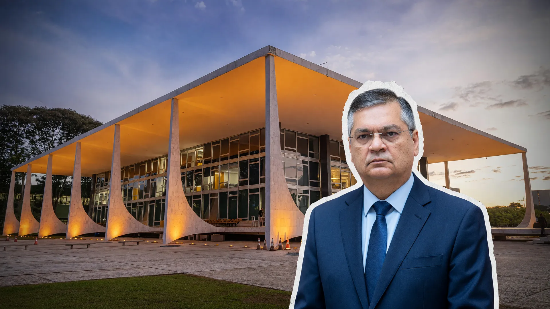 Fachada do STF e Flávio Dino ilustram decisão sobre expurgos inflacionários depósitos judiciais STF contra bancos