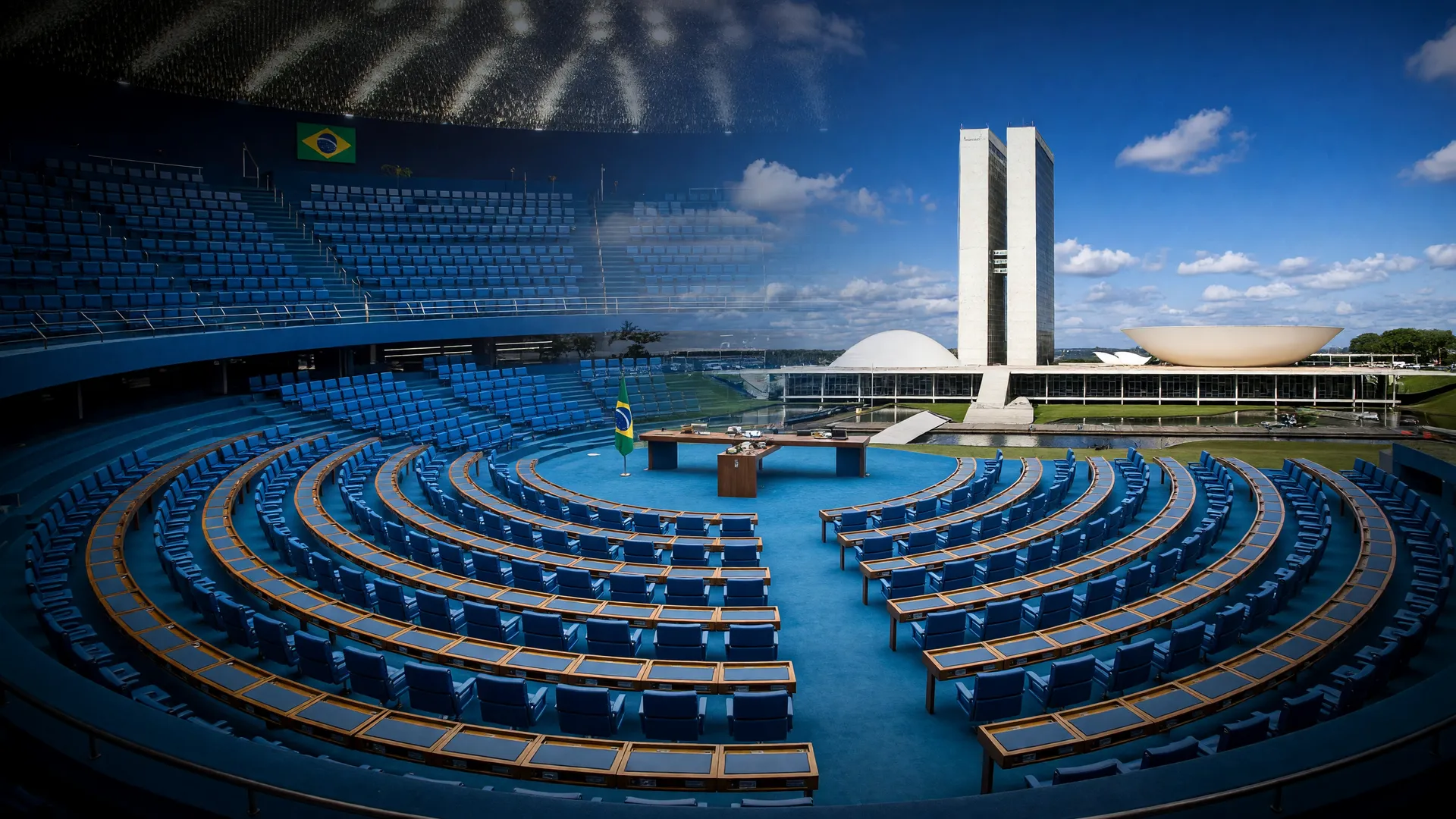Plenário vazio do Senado simboliza impasse na votação da PEC da escala 6x1 no Senado por falta de quórum