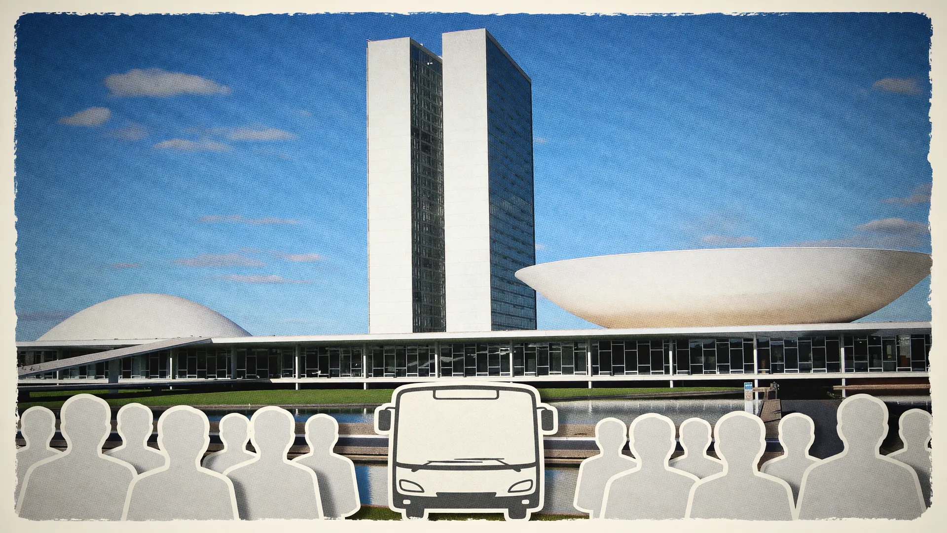 Congresso Nacional em Brasília, cenário da discussão da PEC tarifa zero fins de semana no transporte de ônibus