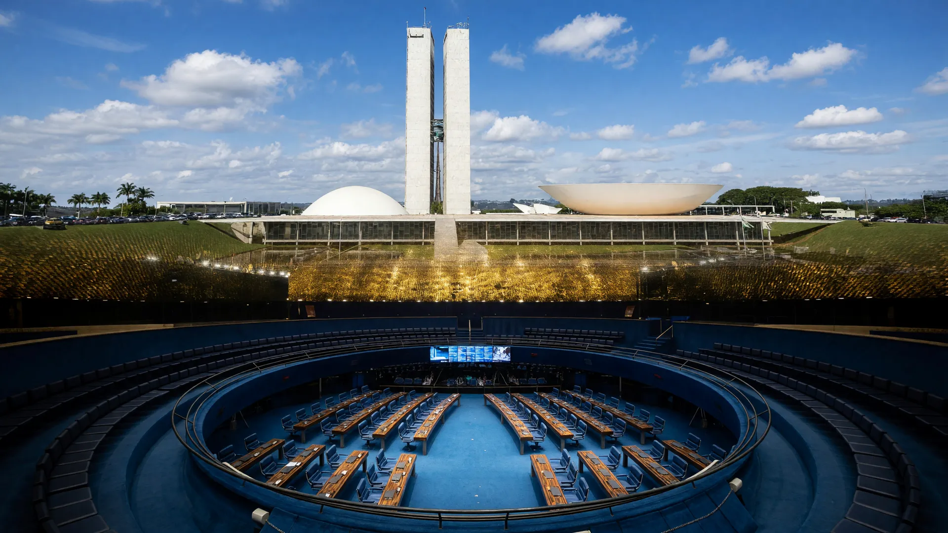 Plenário do Senado Federal em Brasília, símbolo dos senadores eleitos em 2026 para mandatos de oito anos