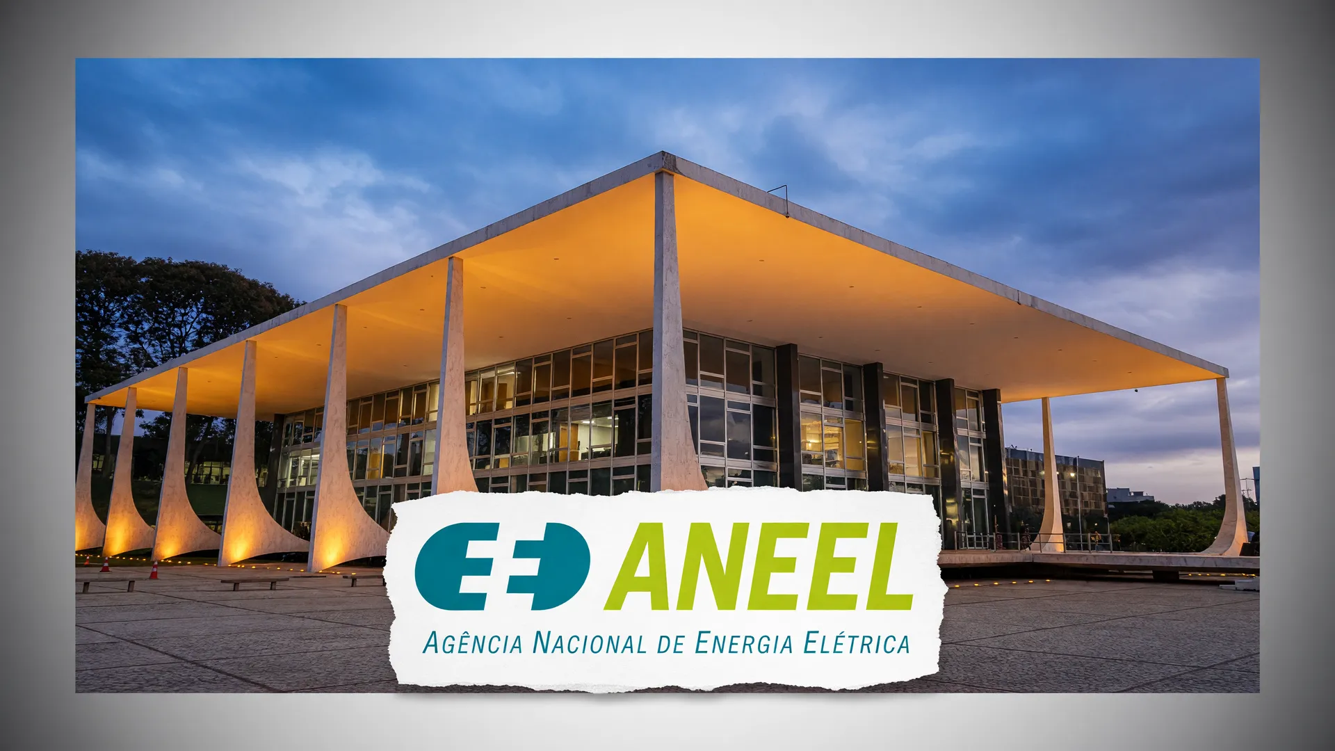 Fachada do STF com o logotipo da Aneel: STF devolução tributos conta de luz em julgamento no plenário